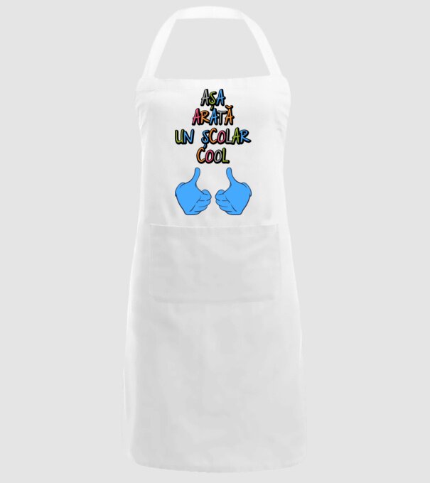 așa arată un școlar cool model alb pe tricou