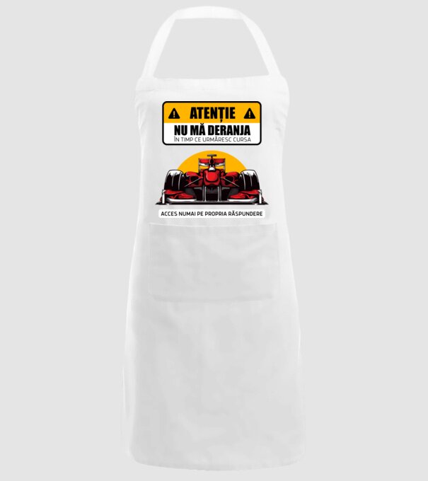 Atenție model alb pe tricou