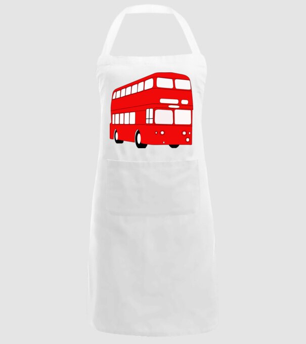 Autobuze model alb pe tricou