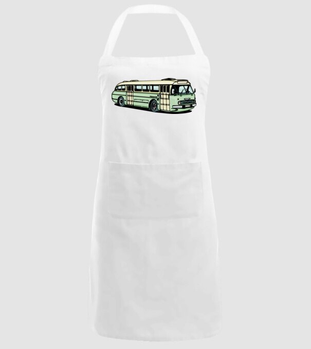 Autobuze model alb pe tricou