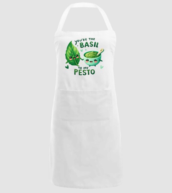 Basil to my Pesto model alb pe tricou