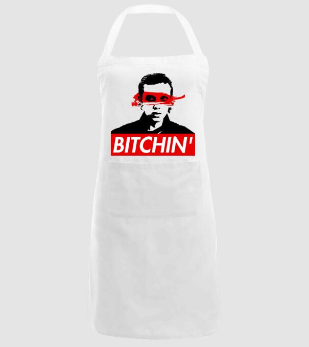 bitchin eleven model alb pe tricou