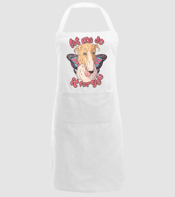 BORZOI let me do it for you fairy model alb pe tricou