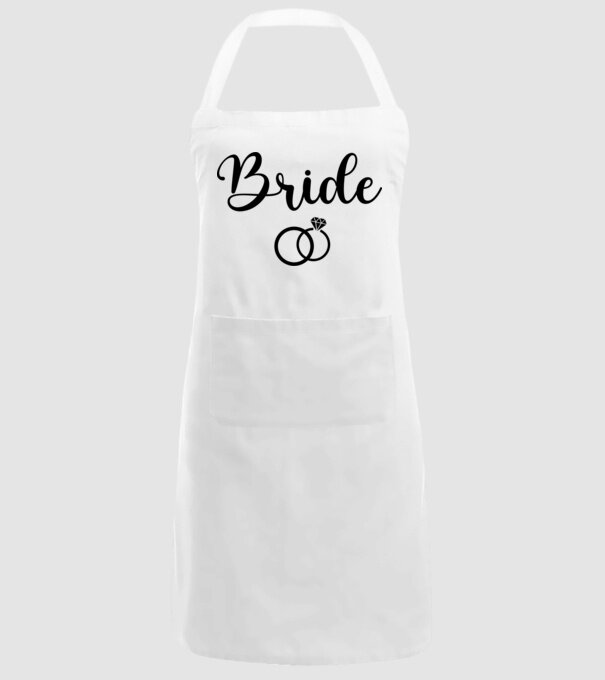 Bride model alb pe tricou