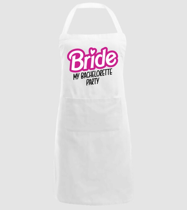 Bride Barbie model alb pe tricou