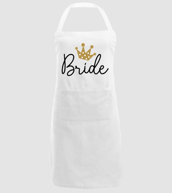 Bride princess model alb pe tricou