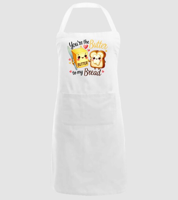 Butter to my Bread model alb pe tricou