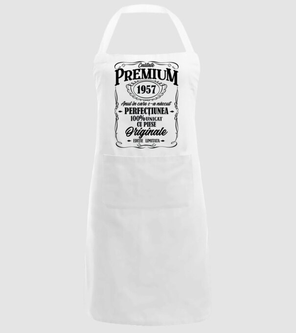 calitate premium -1957 - anul în care s-a născut - perfecțiunea - 100% unicat, cu piese originale, ediție limitată model alb pe tricou