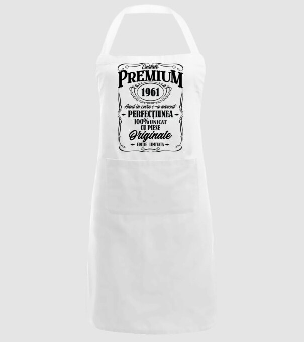 calitate premium -1961 - anul în care s-a născut - perfecțiunea - 100% unicat, cu piese originale, ediție limitată model alb pe tricou