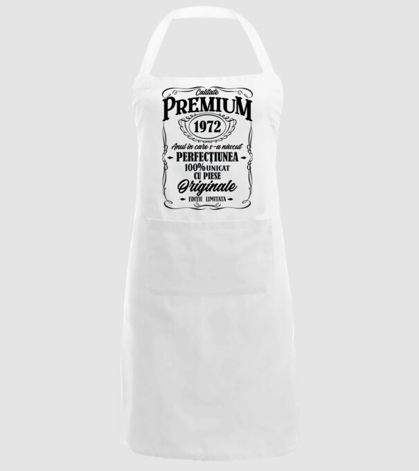 calitate premium -1972 - anul în care s-a născut - perfecțiunea - 100% unicat, cu piese originale, ediție limitată model alb pe tricou