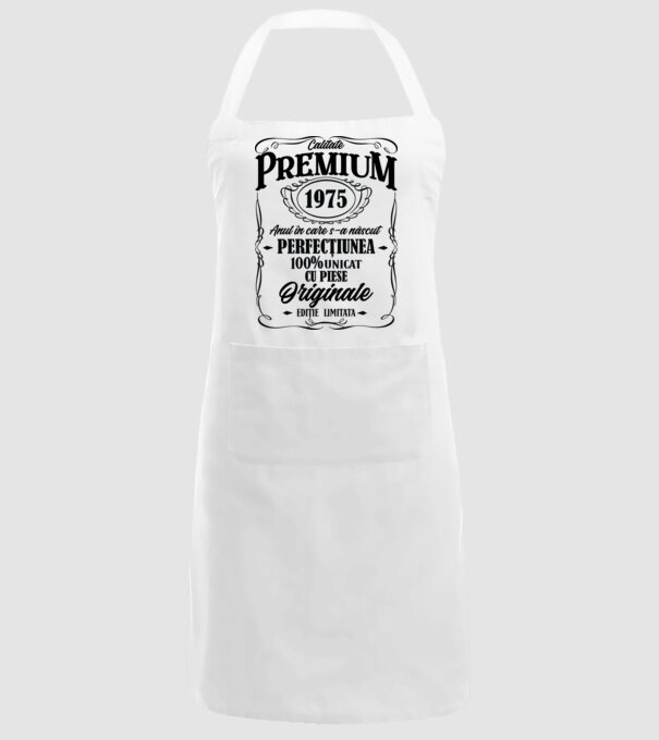 calitate premium -1975 - anul în care s-a născut - perfecțiunea - 100% unicat, cu piese originale, ediție limitată model alb pe tricou