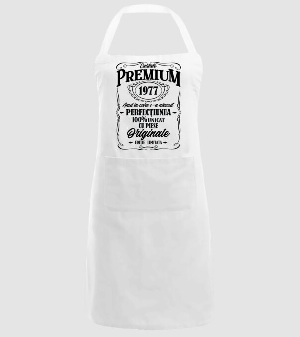 calitate premium -1977 - anul în care s-a născut - perfecțiunea - 100% unicat, cu piese originale, ediție limitată model alb pe tricou