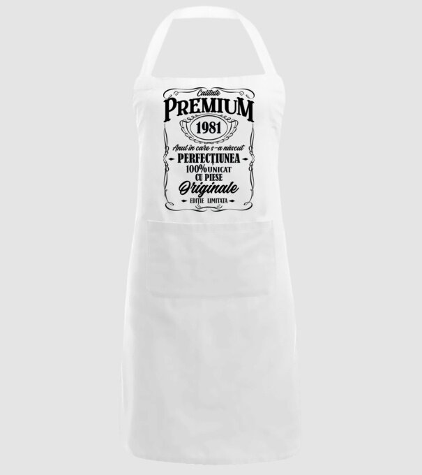 calitate premium -1981 - anul în care s-a născut - perfecțiunea - 100% unicat, cu piese originale, ediție limitată model alb pe tricou
