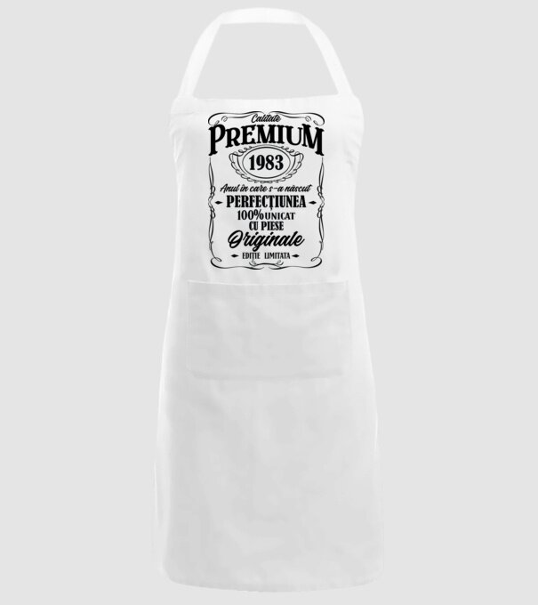 calitate premium -1983 - anul în care s-a născut - perfecțiunea - 100% unicat, cu piese originale, ediție limitată model alb pe tricou
