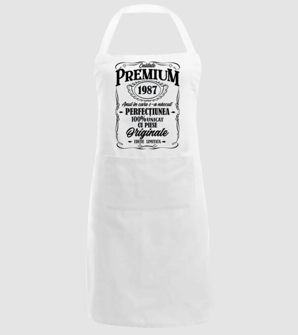calitate premium -1987 - anul în care s-a născut - perfecțiunea - 100% unicat, cu piese originale, ediție limitată model alb pe tricou