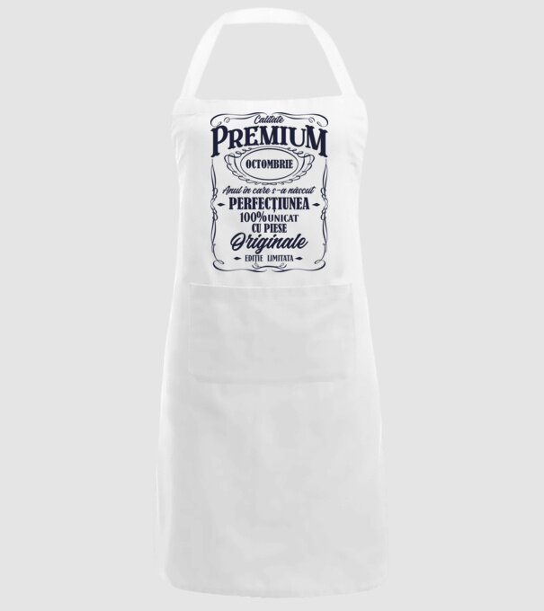 calitate premium -octombrie - anul în care s-a născut - perfecțiunea - 100% unicat, cu piese originale, ediție limitată model alb pe tricou