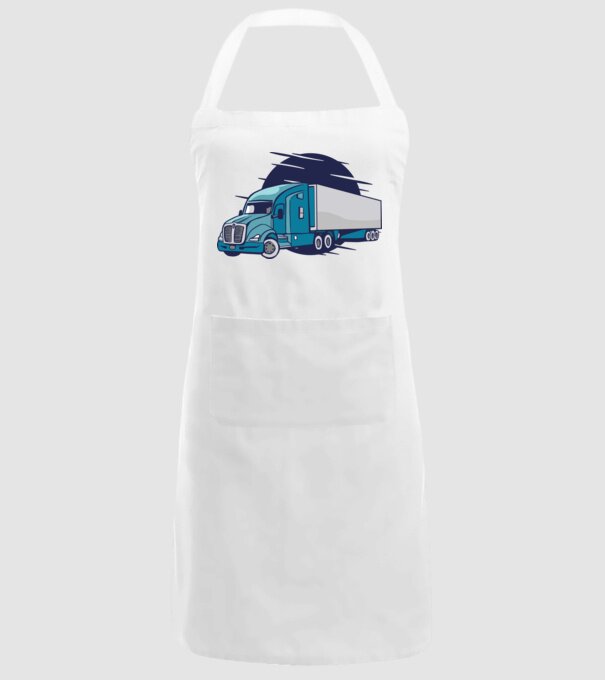Camioane model alb pe tricou