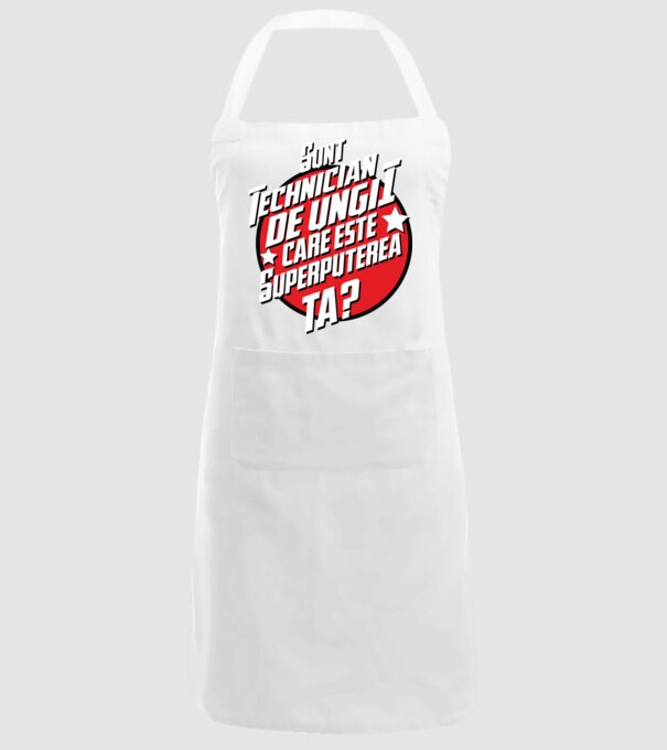 sunt tehnician de unghii, care este superputerea ta? model alb pe tricou