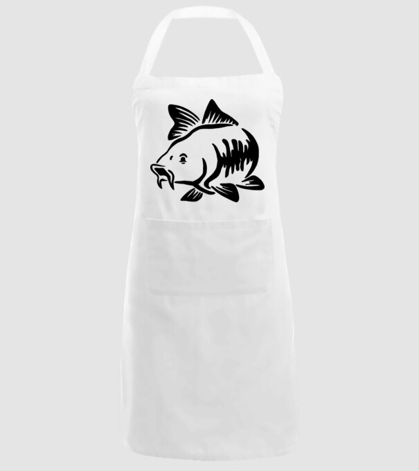 Carp model alb pe tricou
