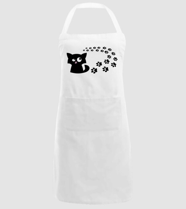 Cat model alb pe tricou
