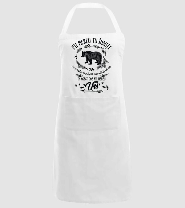 fii mereu tu însuți, cu excepția cazului în care poți fi un urs, în acest caz fii mereu un urs! model alb pe tricou