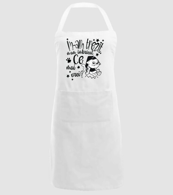 Ce mai vrei? model alb pe tricou