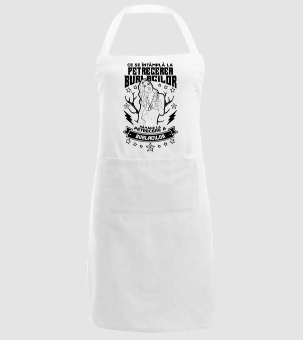 Ce se întâmplă la petrecerea burlacilor, rămâne la petrecere a burlacilor model alb pe tricou