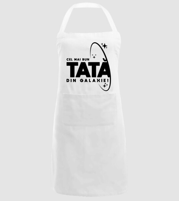 Cel mai bun tată din Galaxie! model alb pe tricou