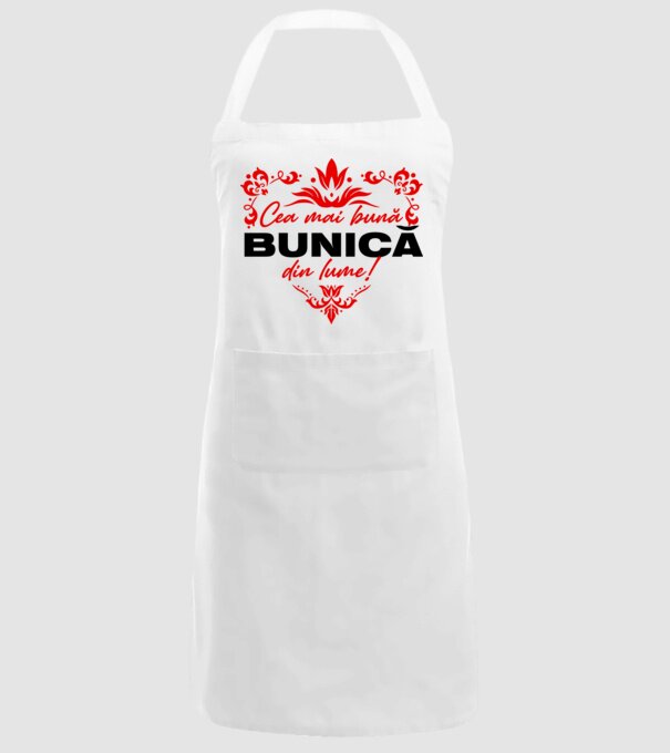 Cea mai bună bunică din lume model alb pe tricou