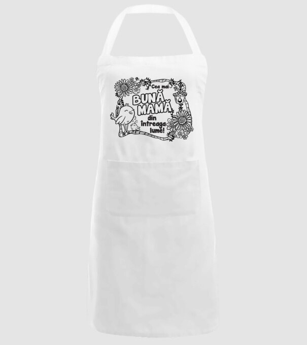 Cea mai bună mamă din întreaga lume! model alb pe tricou