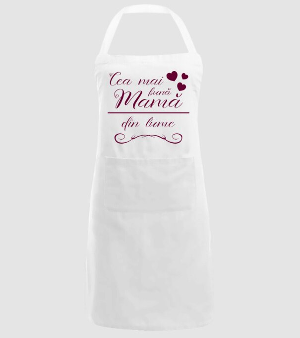Cea mai bună mamă din lume model alb pe tricou