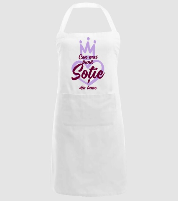 Cea mai bună soție din lume model alb pe tricou