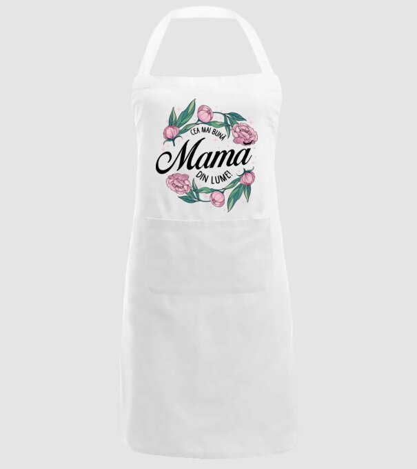 Cea mai bună mamă din lume model alb pe tricou