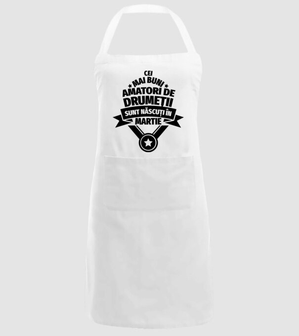 Cei mai buni amatori de drumeții sunt născuți în Martie model alb pe tricou