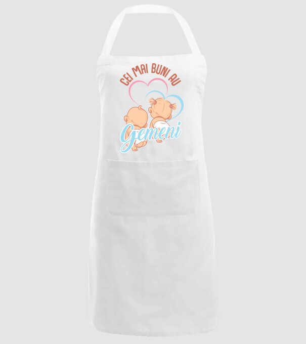 Cei mai buni au gemeni model alb pe tricou