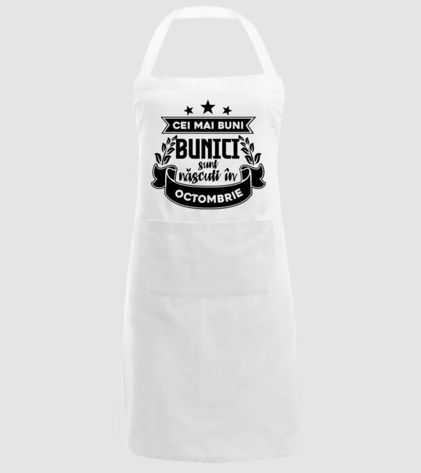 Cei mai BUNI BUNICI sunt născuți în octombrie model alb pe tricou