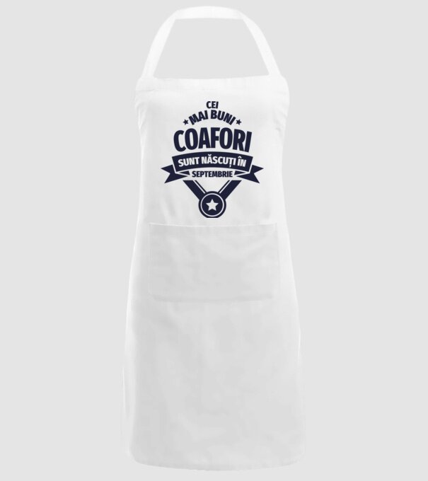 Cei mai buni coafori sunt născuți în Septembrie model alb pe tricou