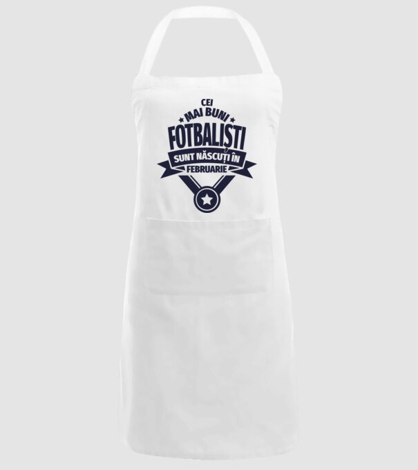 Cei mai buni fotbaliști sunt născuți în Februarie model alb pe tricou