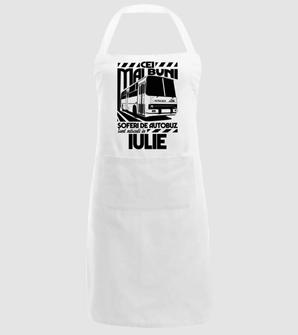 Cei mai buni șoferi de autobuz sunt născuți în Iulie model alb pe tricou