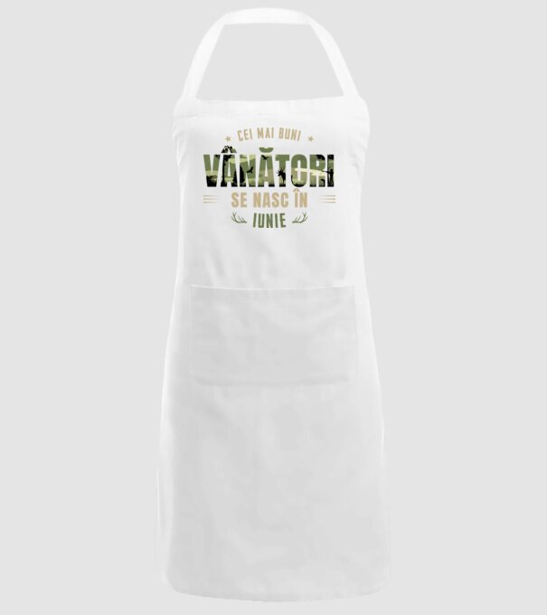 Cei mai buni vânători se nasc în iunie model alb pe tricou