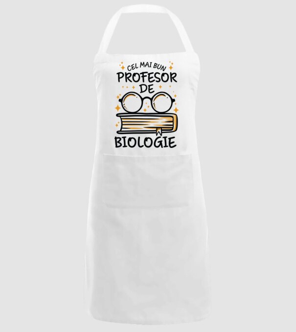 Cel mai profesor biologie model alb pe tricou
