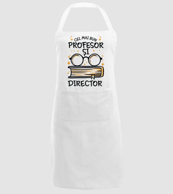 Cel mai profesor director model alb pe tricou