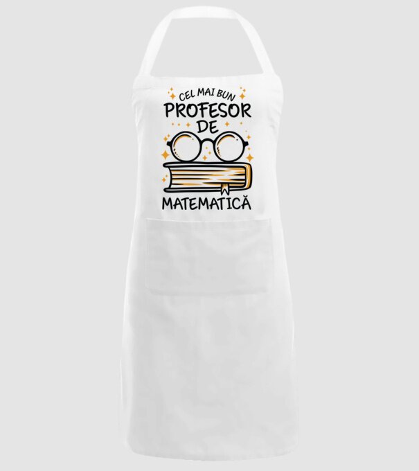 Cel mai profesor matematică model alb pe tricou