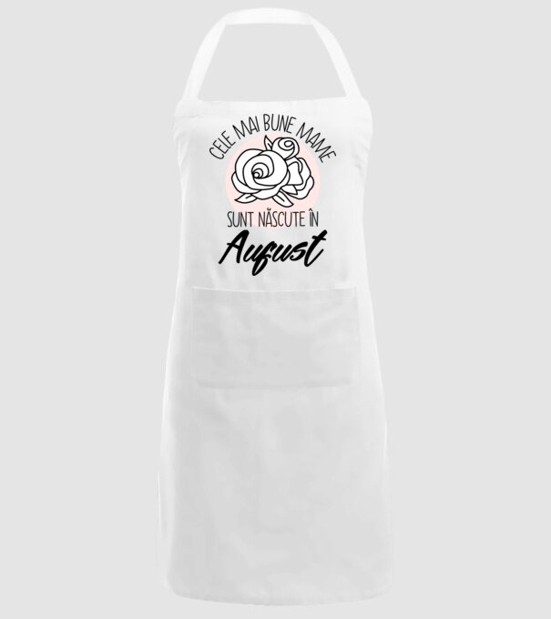Cele mai bune mame sunt născute în August model alb pe tricou
