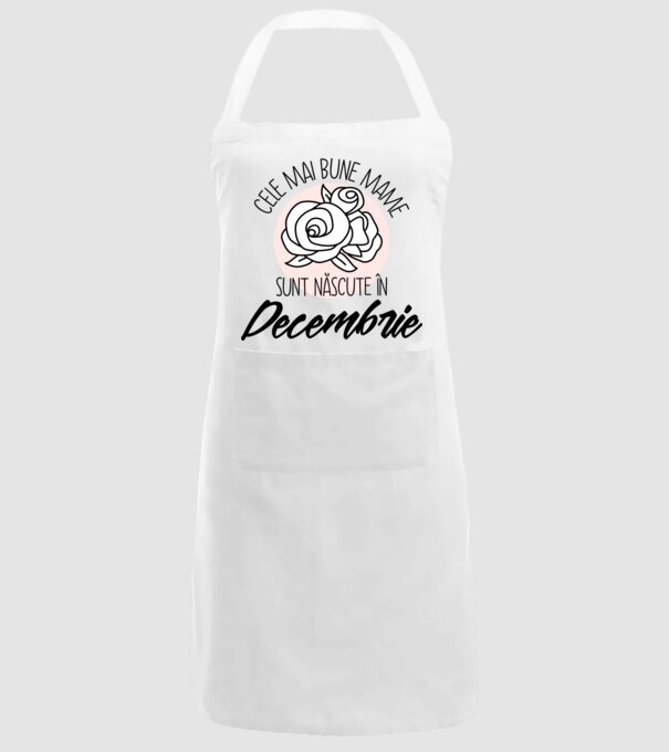 Cele mai bune mame sunt născute în Decembrie model alb pe tricou