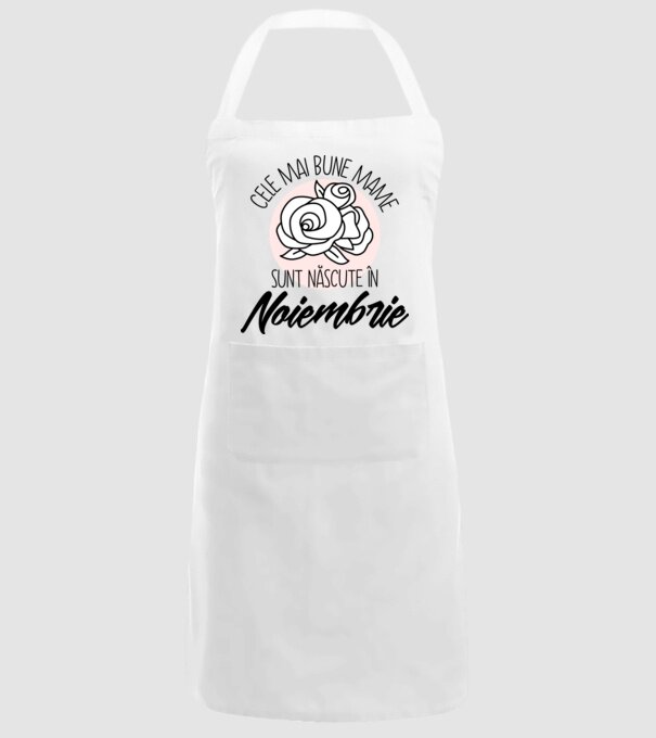 Cele mai bune mame sunt născute în Noiembrie model alb pe tricou