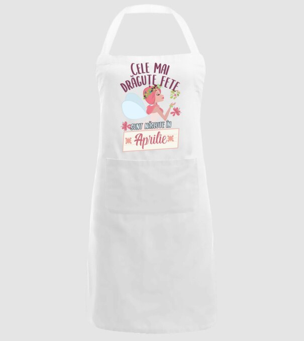 Cele mai drăguțe fete sunt născute în aprilie. model alb pe tricou