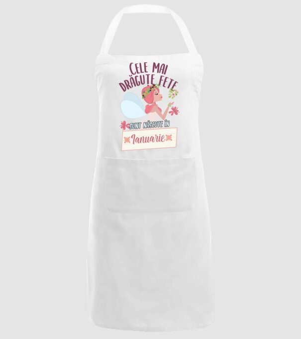 Cele mai drăguțe fete sunt născute în ianuarie. model alb pe tricou