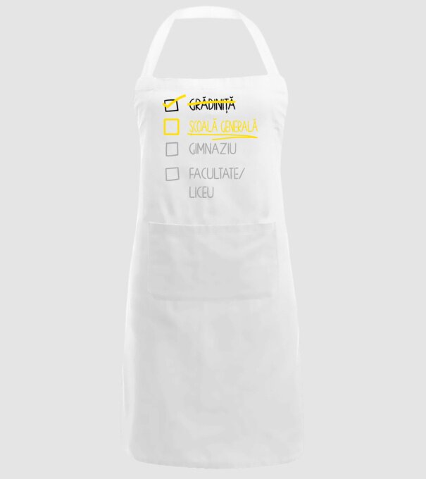 Cheklist educație - grădiniță alb model alb pe tricou