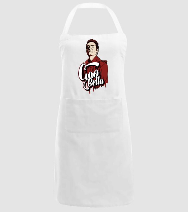 ciao bella berlin model alb pe tricou